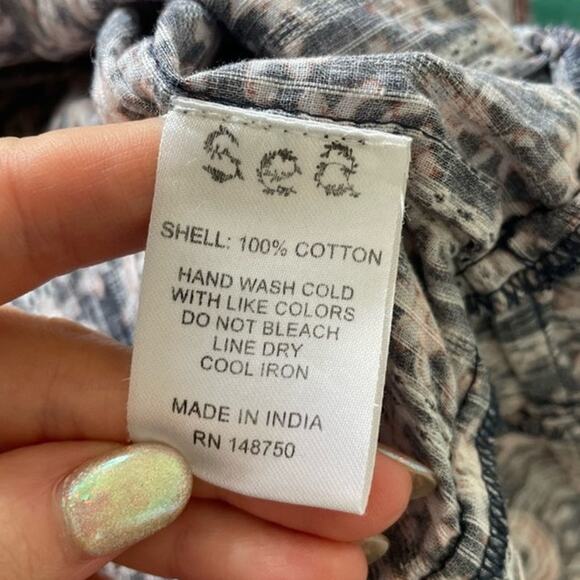 SEA New York Jasper Multicolor Print Smocked Mini Dress Marine Size Large - Picture 12 of 12